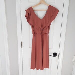 Jessica Simpson Terracotta Midi Dress